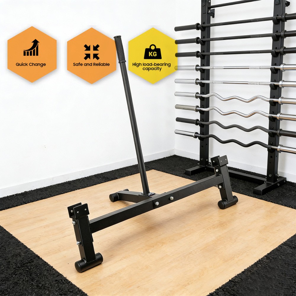 Bilateral Barbell Changer For Changing Plates Handle Deadlift Gyms Home Fitness