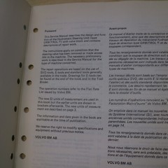 VOLVO Hydrostatic Steering ORBITROL SYSTEM REPAIR SHOP SERVICE Manual book guide