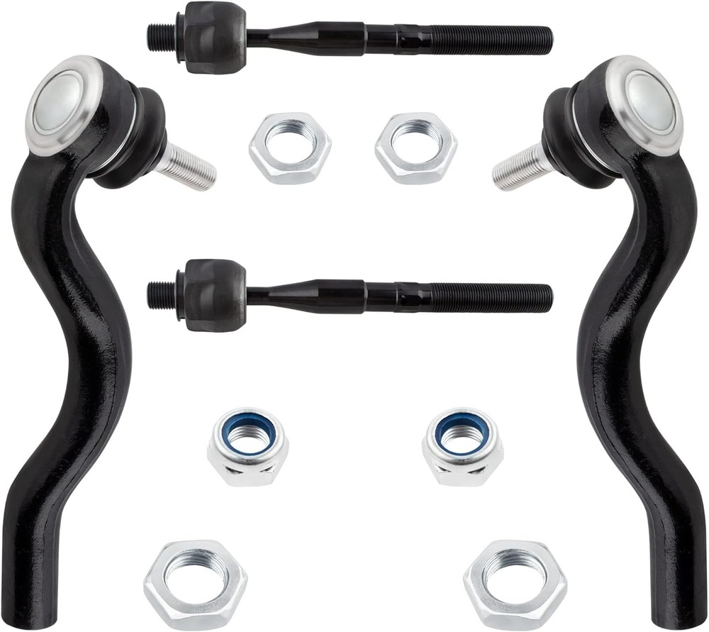 BOXI 4pcs Front Inner and Outer Tie Rods Fit for Dodge Durango 2011-2015 / for J