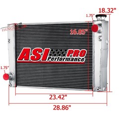4 Row 70mm Radiator Fit Case SR175 New Holland Skidsteer C227 47946380 47362351