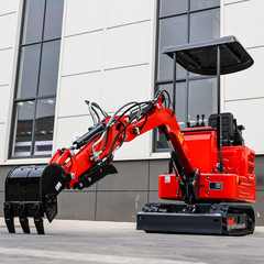 1.4Ton Mini Excavator Kubota 2-Cyl Diesel EPA Digger w/6 Attachments