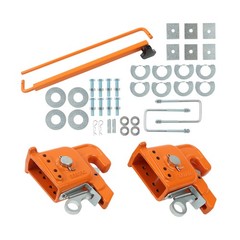 Orange Easy Change Quick Hitch w/Stabilizer Bar for Category 2 Tractor/Implement