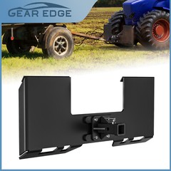 3/8″ Skid Steer Mount Plate W/ 2″ Detachable Trailer Hitch Receiver Attachment