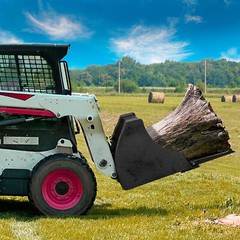 21″ Fork Length Clamp-On Debris Forks Fit 60″ Loader Buckets Skid Steers 4000LBS