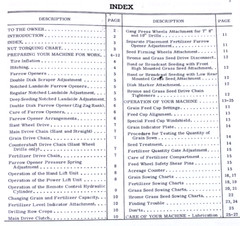 International 510 Grain Drill Planter Owners Operators Manual Settings Chart