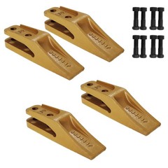 4 Pack 6684447 Skid Steer Bucket Unitooth Trenching Bucket Teeth w/ Bolts & Nuts