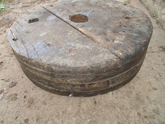 c. Old Wood Pulley Belt Industrial 15 1/4 x 3 15/16 Inches Many Photos