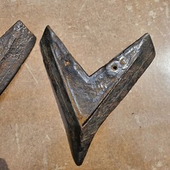 3 Vintage Tractor Plow Tooth Antique Farm Implement Art Farmhouse ( SYRACUSE )