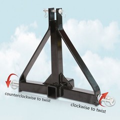 3 Point 2 Receiver Trailer Hitch Category 1 Tractor Tow Hitch Drawbar Adapter