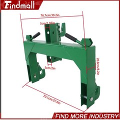 3-Point Quick Hitch WIth 2″ Receiver Hitch 3000lb Fits For Cat 1 & 2 Tractors