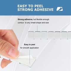 A A In 1/4Oz 0.25Oz Grey Stick On Wheel Weights For Cars Trucks Suvs