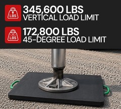 48″x48″x1″ Thick Outrigger Pad w/Chamfered Edge and Handle for RV, Tow Truck