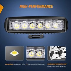 2PCS 6” LED WORK LIGHTS for Caterpillar Construction Equipment Forklift Tractor