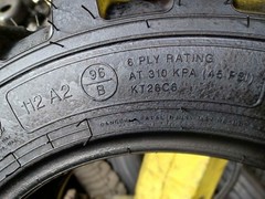 27×8.50-15 TIRE NEW COSMETIC BLEM 6PLY R-4 2785015 27 8.50 15