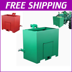 3 Point Ballast Box w/ 2″ Hitch Receiver for Category 1 Tractor Attachment 800LB