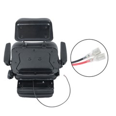 Forklift Tractor Seat Suspension Adjustable Backrest Armrest Safety Belt