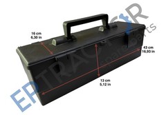 Large Heavy Duty Plastic Tractor Tool Box Storage Case Universal Replacement