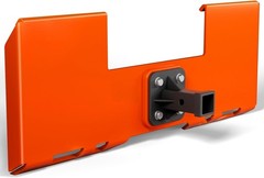 3/8″ Thick Skid Steer Mount Plate Quick Attach W/ 2″ Removable Hitch Orange