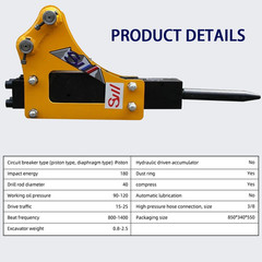 Hydraulic Breaker Hammer For 0.8-1.5Ton Mini Excavator Attachment USA Stock New