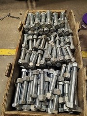 2- China Mini Excavator 25mm Bucket Pin Bolt 6.3″ Attachment M24 160mm Typhon