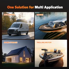 LiTime 12V 140Ah Bluetooth Low Temp LiFePO4 Lithium Battery 1920W For RV Marine