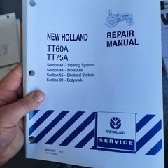New Holland TT60A TT75A electrical steering front axle platform Repair Manual