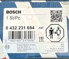 Bosch 0432231694 Diesel Injector MTU 5550102651 for 6V-396 Engine New