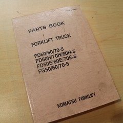 KOMATSU FD50 FD60 FD70-5 Forklift Truck Spare Parts Manual book FG50 FG60 FG70 H