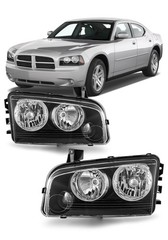 Headlight Assembly 2006-2010 Dodge Charger Driver & Passenger Side Halogen Pair