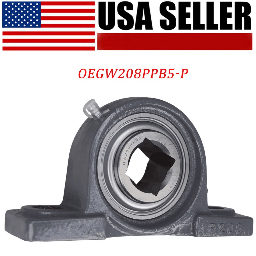1-1/8″ Square Disc Harrow Pillow.Block Bearing Tufline GW208PPB5-P FREE SHIPPING