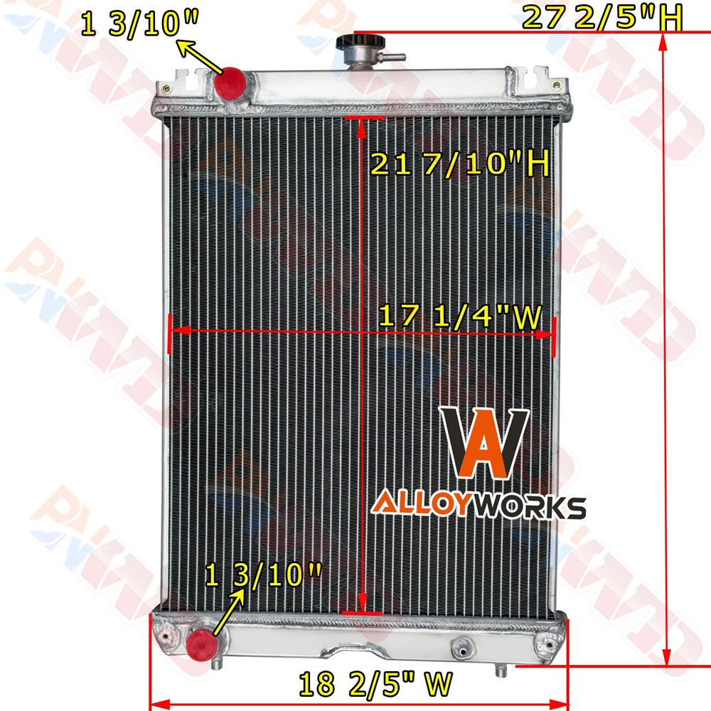 Aluminum 3 Row Radiator For Kubota L47 L4760 L5040 L5740 L5460 L5060 2014-on