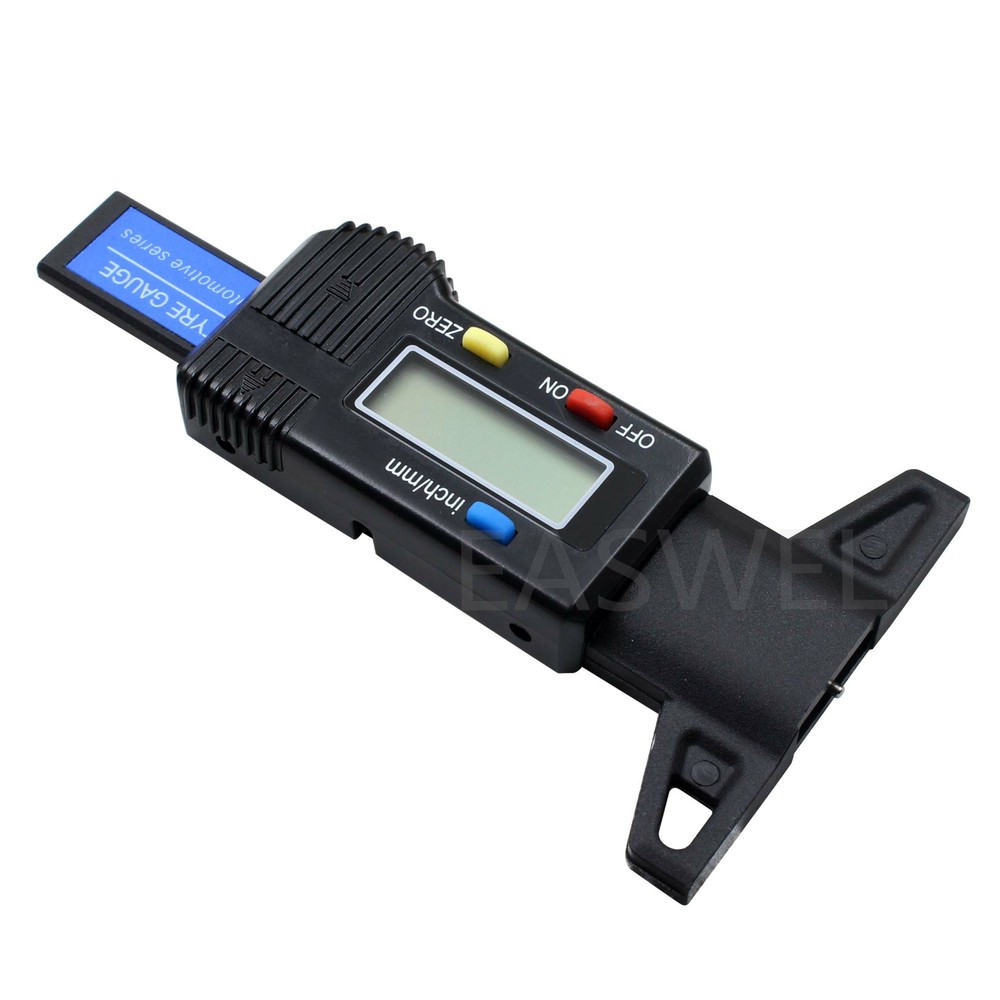Digital Tire Pressure Gauge with Tread Depth Gauge Flashlight LCD 0-25.4mm