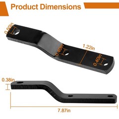 Lawn Mower Hitch for Agri-Fab 23475, Garden Tractor Trailer Hitch, Black