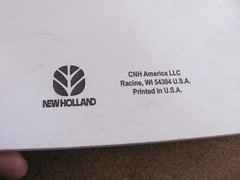 New Holland 86635797 914A Mid-Mount Rear Dis. Direct Drive Mower Operators Man.