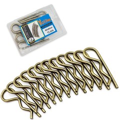 12 Pcs Heavy Duty Hitch Pins Clip R Clips Spring Bronze M3x60mm-12pcs,