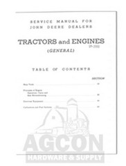 John Deere Tractor Service Manual A B D G GM GP H L M