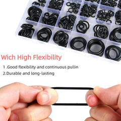 400 Pcs Rubber O-Rings Assortment Kit, 24 Sizes Rubber O-Ring Sealing Seal Assor