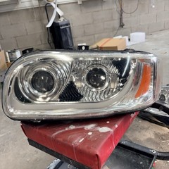 Peterbilt 389 LED Projector Headlight Assembly-Black (LEFT Side)