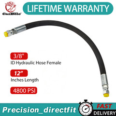 18/24/36Inches 3/8″Hydraulic Hose Assembly with #6JIC Female Swivel Ends-4800PSI
