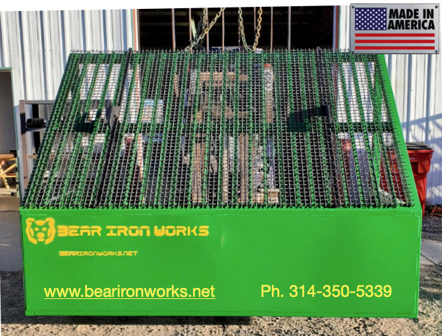 Bear Iron Works Rock Screen Grizzly gravel dirt sifter w/ removable screen