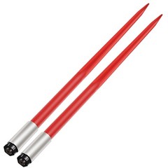 VEVOR 49″ Hay Bale Spear 3000 lbs Capacity with Nut and Sleeve