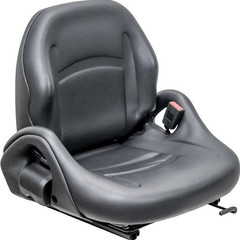Fits Komatsu Forklift Seat – Fits Various Models – Black Vinyl
