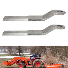 2PCS 10mm REPLACEMENT MILD STEEL For Mower King Skidsteer Brush Hog Cutter Blade