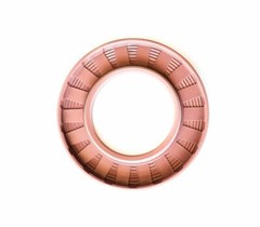 EAI 55x88x10mm FPM/FKM Oil Shaft Rotary Seal w/ Stainless Steel Spring Dbl Lip