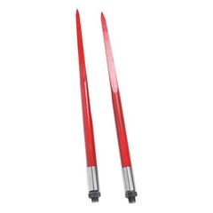 2 Pack Hay Bale Spear 43″ 3000 lbs Capacity Spike Fork Fits For Tractors Loaders