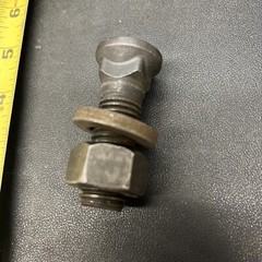 John Deere Bush Hog Blade Bolts 2.5 inches 3/8″ washer Heavy duty.
