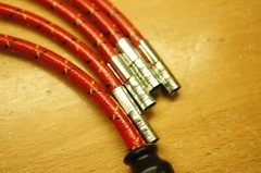 Massey Ferguson TO-30 Red Black Yellow Cloth Copper Spark Plug Wire MF Tractor