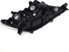 09-16 Toyota Venza Halogen Headlight Left Driver Black Housing Clear Lens
