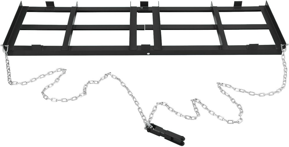 Drag Harrow Driveway Grader 4FT Tow Behind Lawn Rake for ATV UTV Tractor Mower