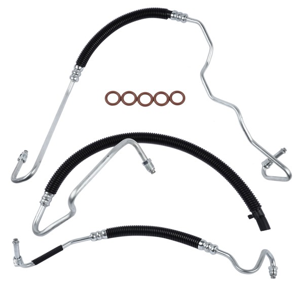 3pcs Power Steering Hose Set for Chevy Silverado GMC Sierra 2500 HD 3500 6.6L V